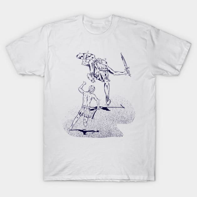 David and Goliath T-Shirt by mailboxdisco